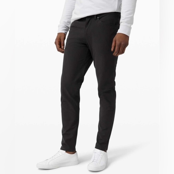 Lululemon Mens ABC Pant Slim Utilitech 38x32 Black Casual - Picture 1 of 9